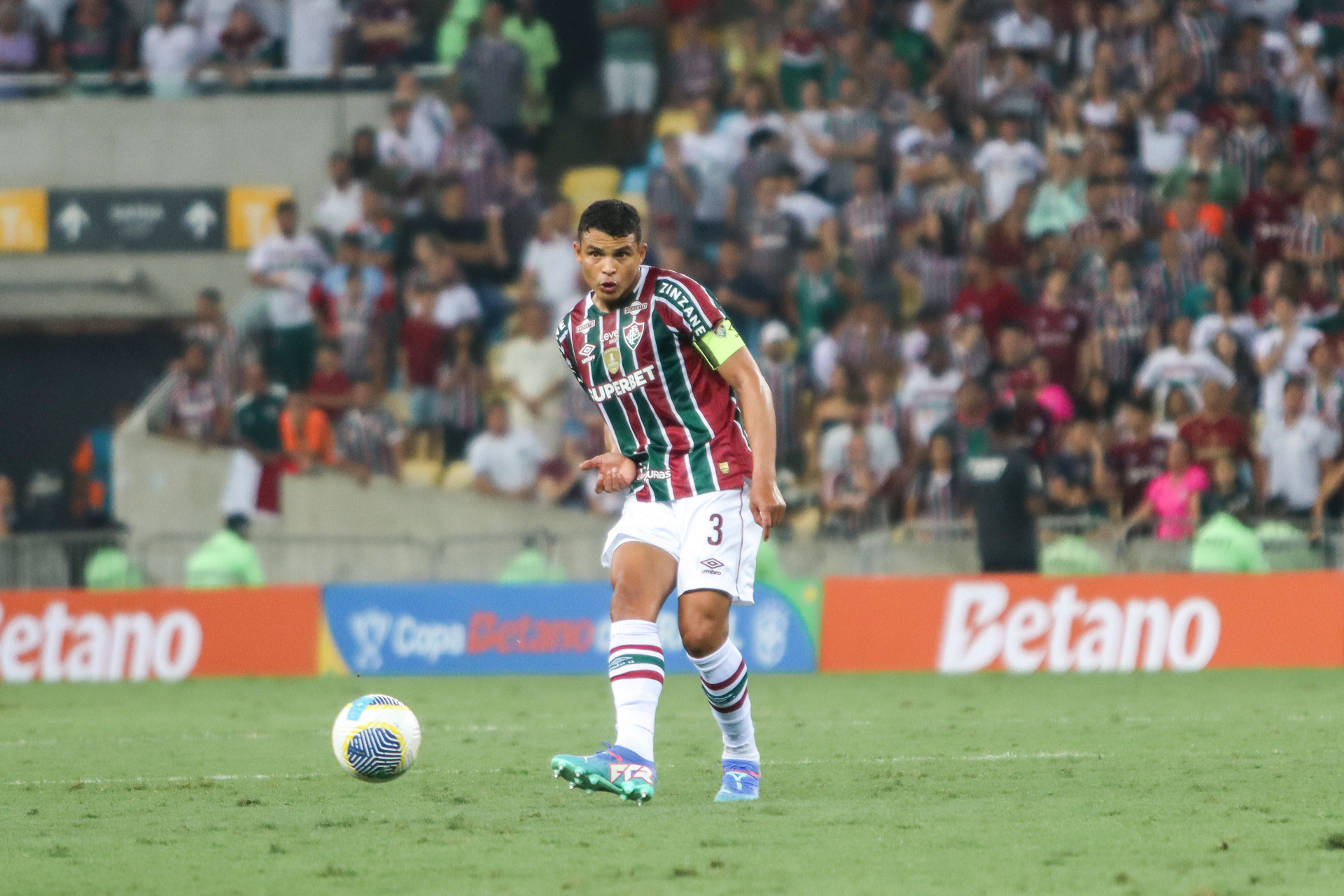 Thiago Silva &eacute; o capit&atilde;o do Fluminense  - Marina Garcia/Fluminense FC