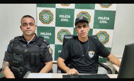 Tenente PM Medeiros e o delegado Gesner Bruno  - APX