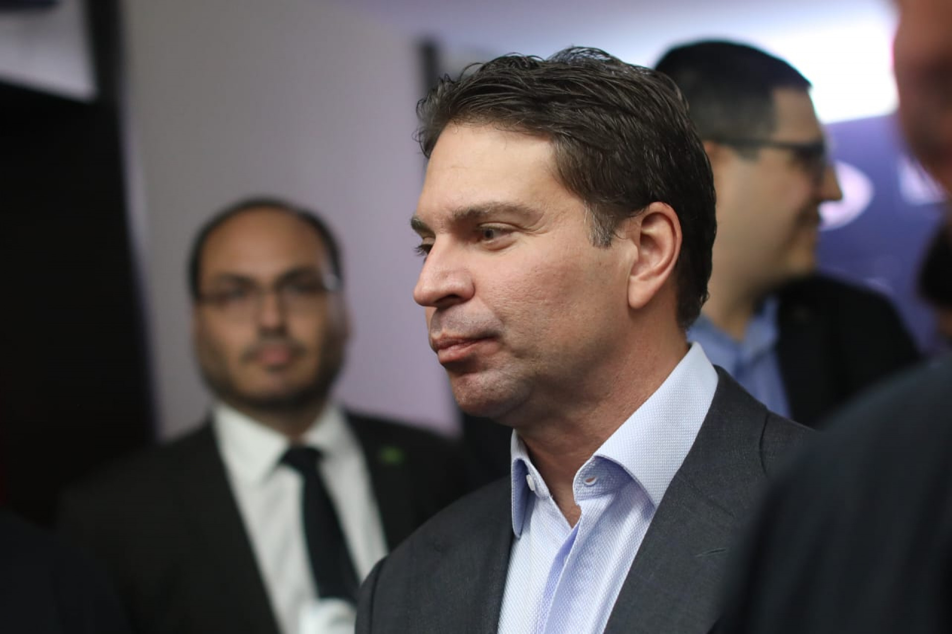 Alexandre Ramagem (PL) participa de debate entre candidatos a prefeito do Rio, na noite de quinta-feira (8) - Pedro Teixeira/ Agência O Dia