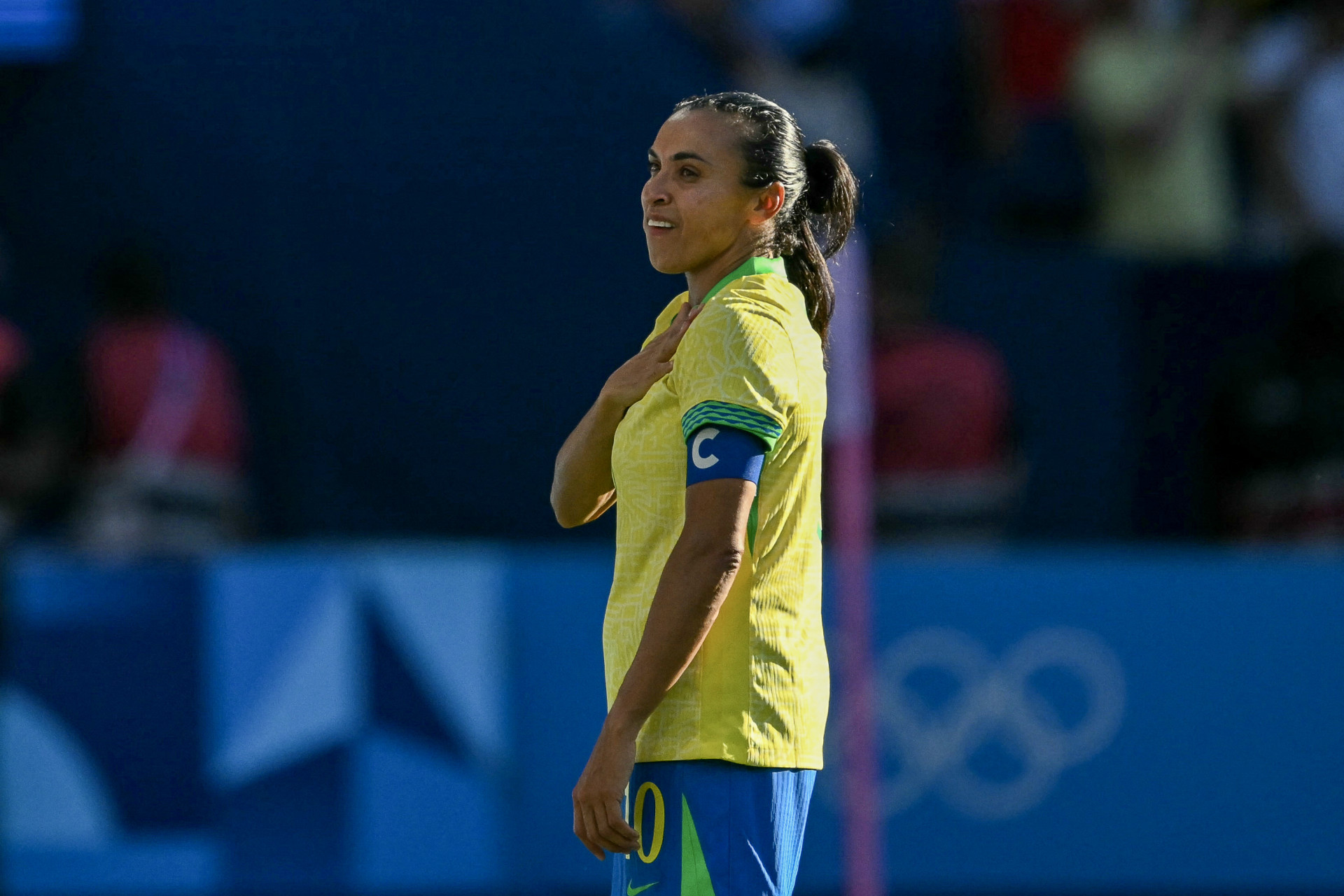 A jogadora Marta &eacute; um dos destaques do Brasil