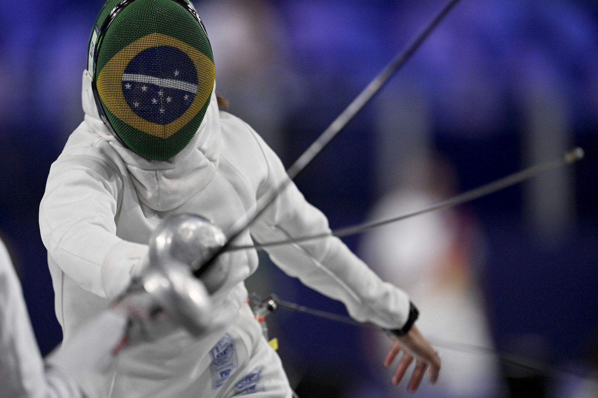 Isabela Abreu encerrou sua primeira participa&ccedil;&atilde;o em Olimp&iacute;adas com o 16&ordm; lugar na semifinal A do pentatlo moderno. Ela n&atilde;o teve a marca suficiente para ficar entre as nove atletas que avan&ccedil;aram &agrave; decis&atilde;o. - Mauro Pimentel / AFP