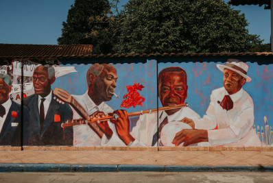 Xerém ganha painel em homenagem a Pixinguinha, Donga e João da Baiana