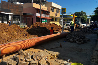 Outro trecho da Av. Marechal Castelo Branco tem obras do Sistema de Esgotamento Sanitário iniciadas