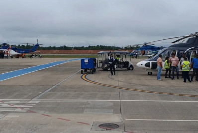 Ventos fortes cancelam voos no aeroporto de Macaé e Defesa Civil entra em alerta