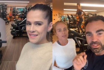 Ingrid Guimarães mostra detalhes da nova academia na mansão de Luciano Huck e Angélica