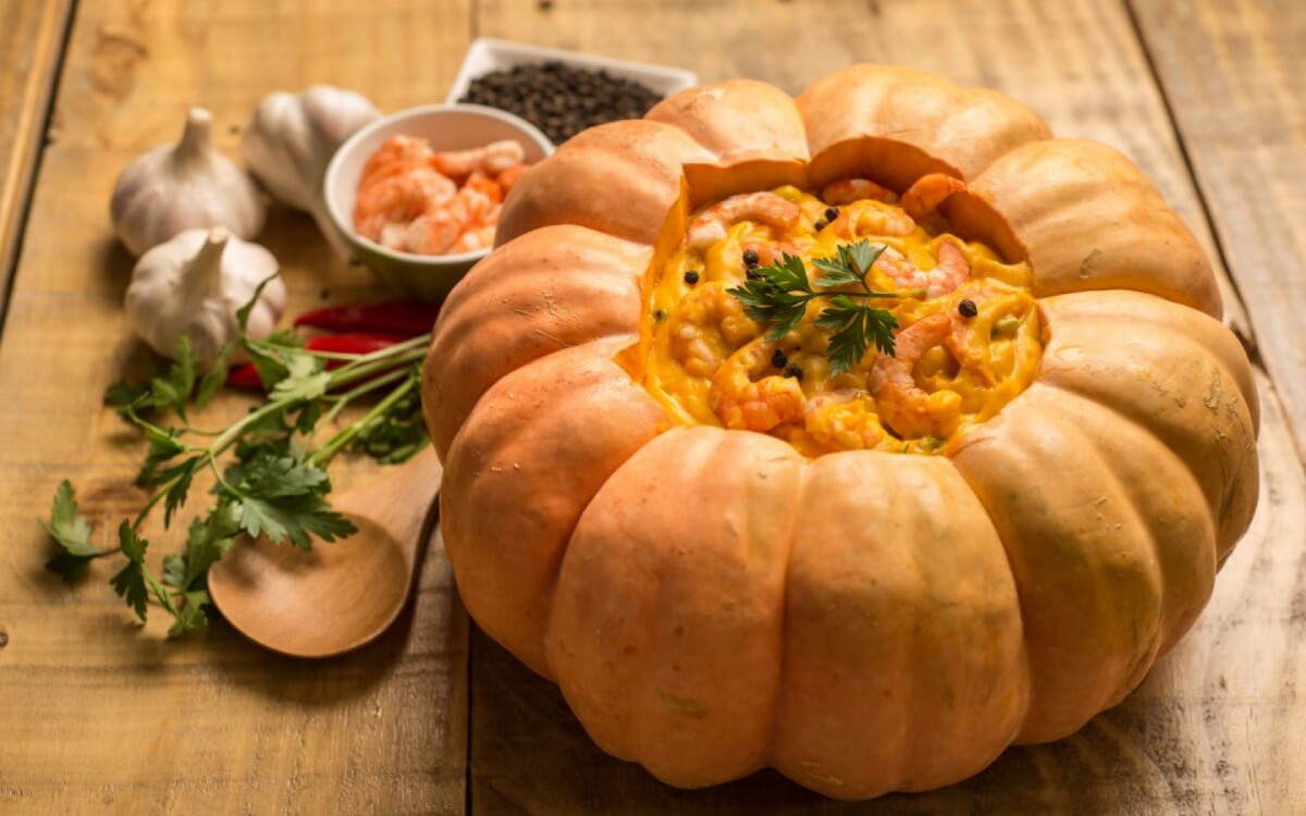 Moranga recheada com camar&atilde;o (Imagem: dumpstock | Shutterstock)