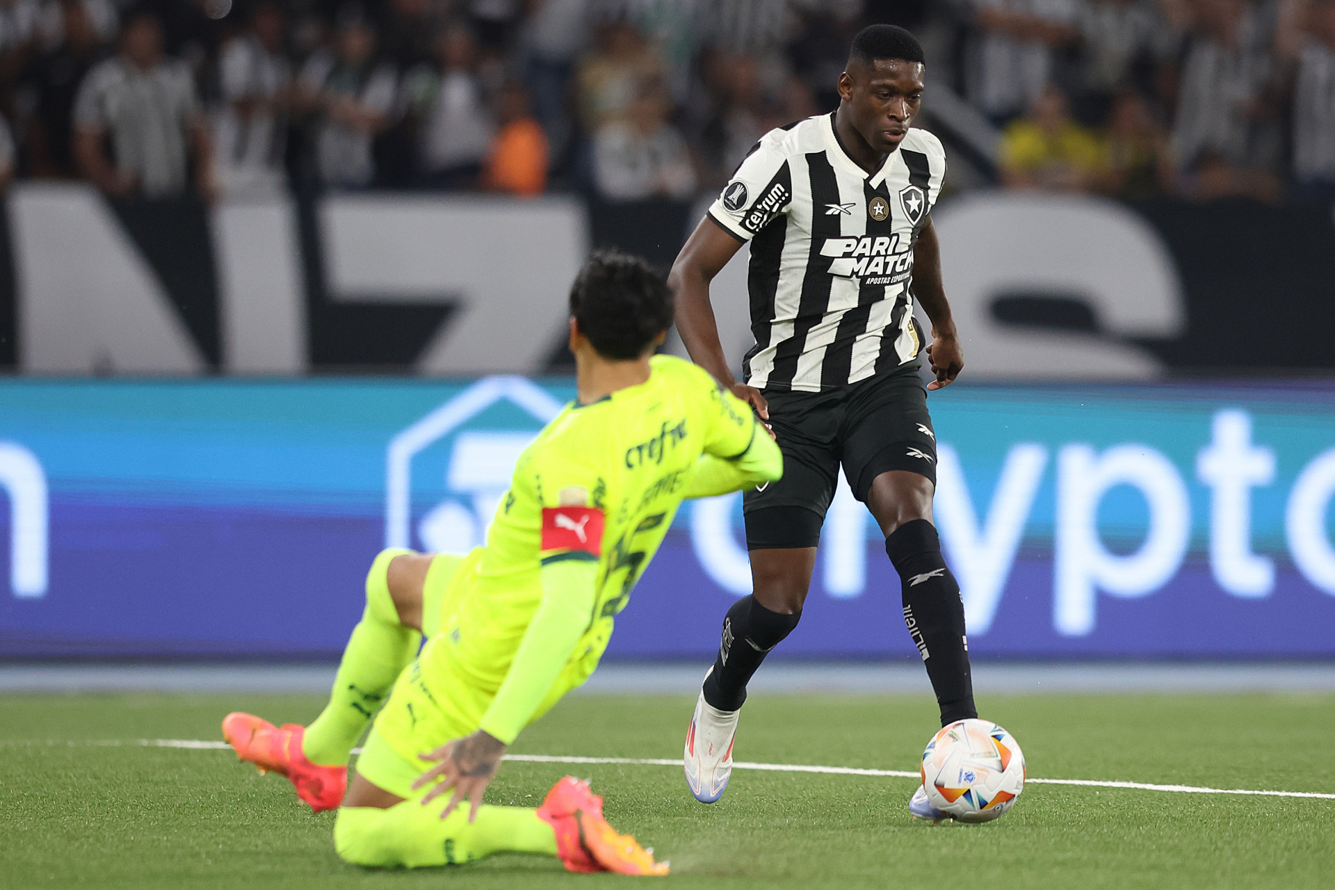 Luiz Henrique foi um dos destaques da vit&oacute;ria do Botafogo sobre o Palmeiras - V&iacute;tor Silva/Botafogo