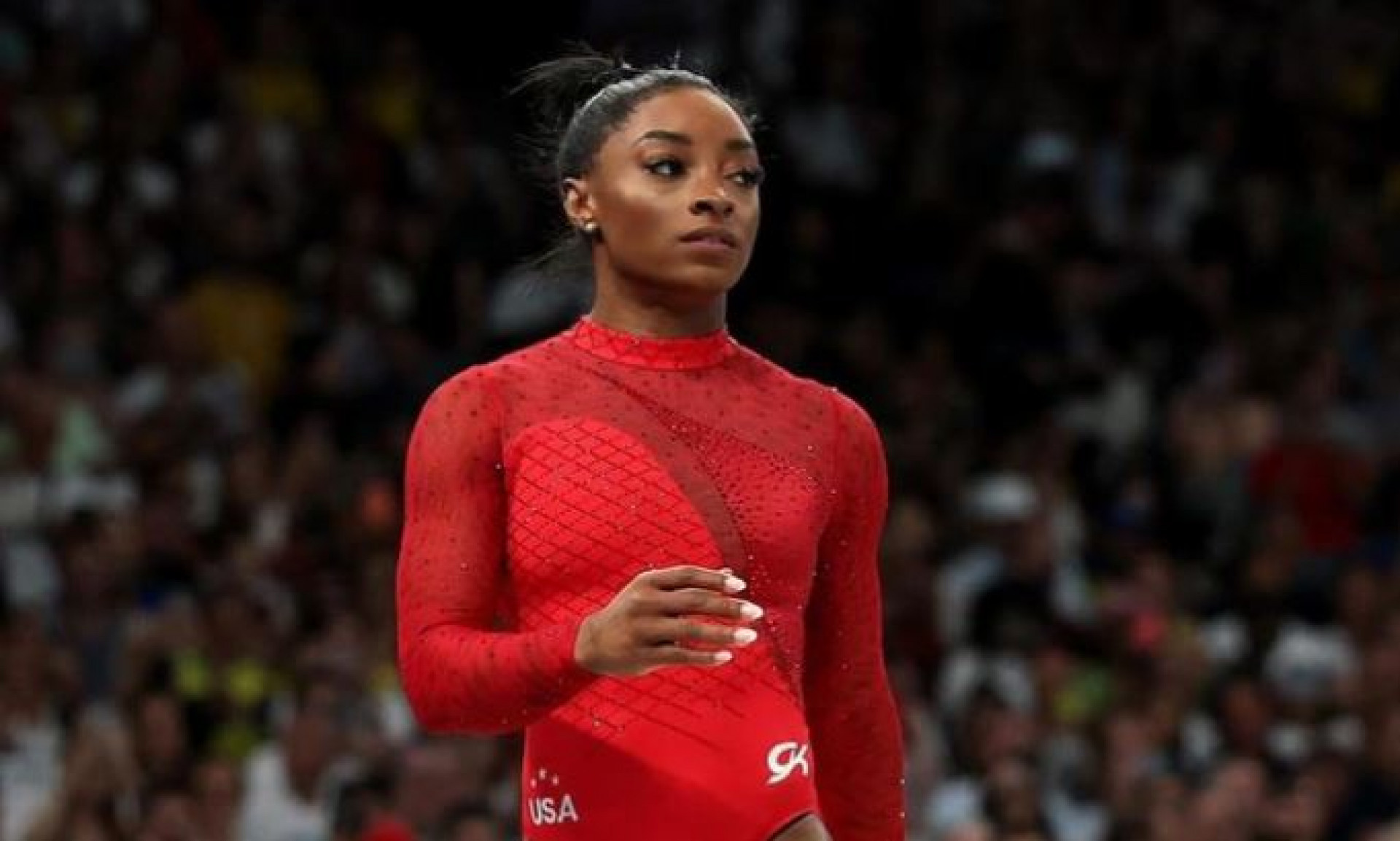 Simone Biles em ação durante os Jogos Olímpicos de Paris - Reprodução / Instagram