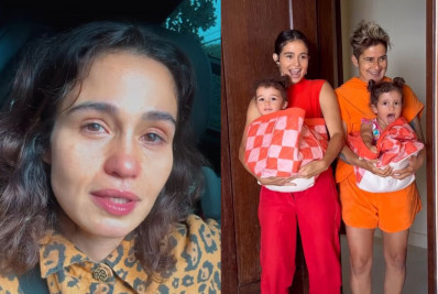 Nanda Costa chora ao falar sobre momento especial com filhas: 'Fiquei muito emocionada'