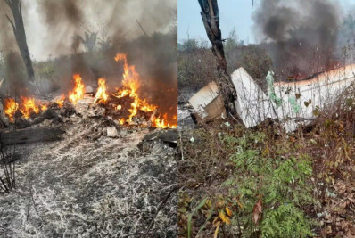 Vídeo: avião de pequeno porte cai em fazenda na zona rural de Mato Grosso