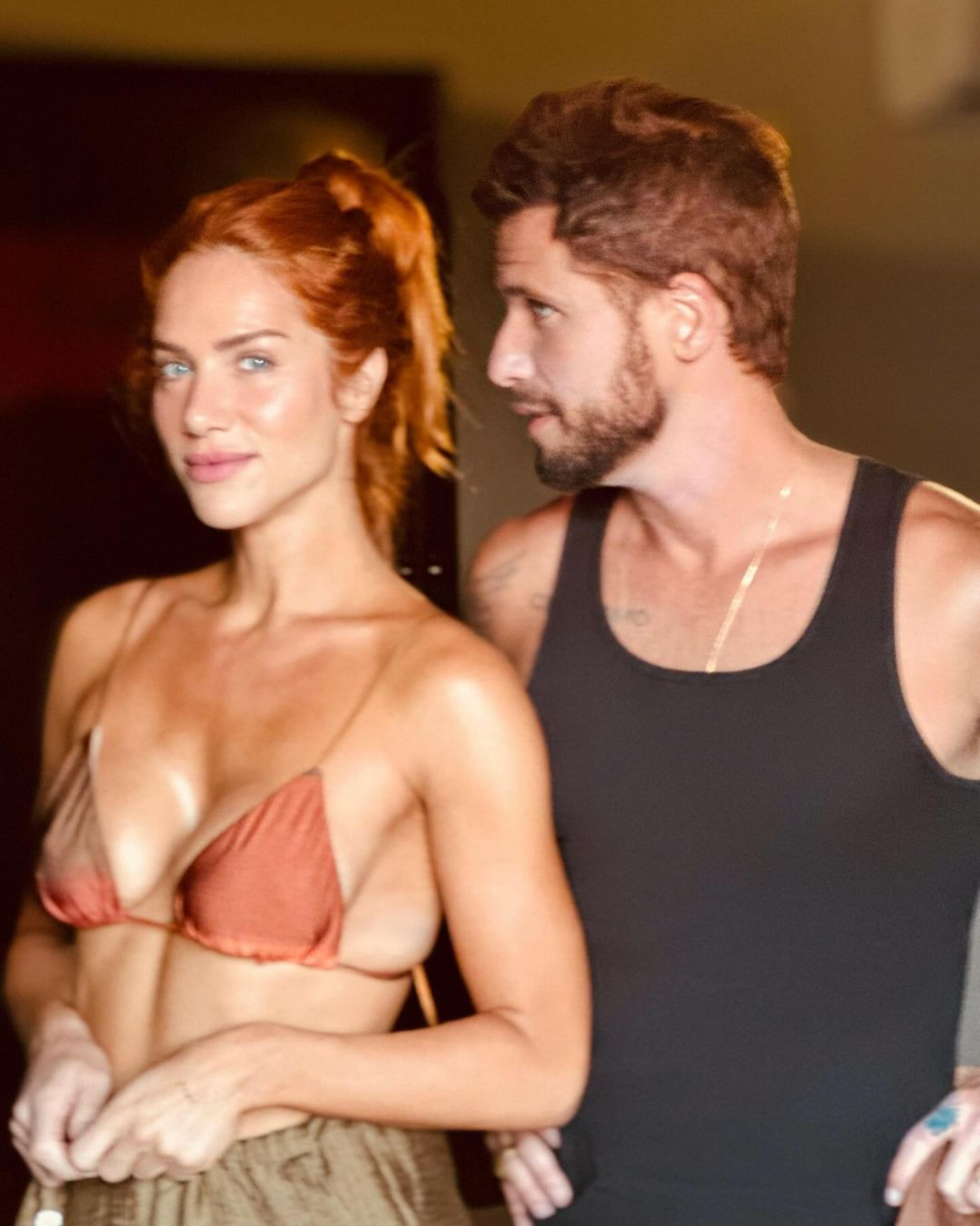 Bruno Gagliasso surge ruivo ao lado de Giovanna Ewbank  - Reprodução / Instagram 