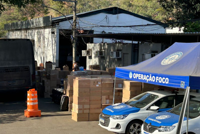 Mais de 11 mil pares de calçados com indícios de falsificação são apreendidos na BR-040