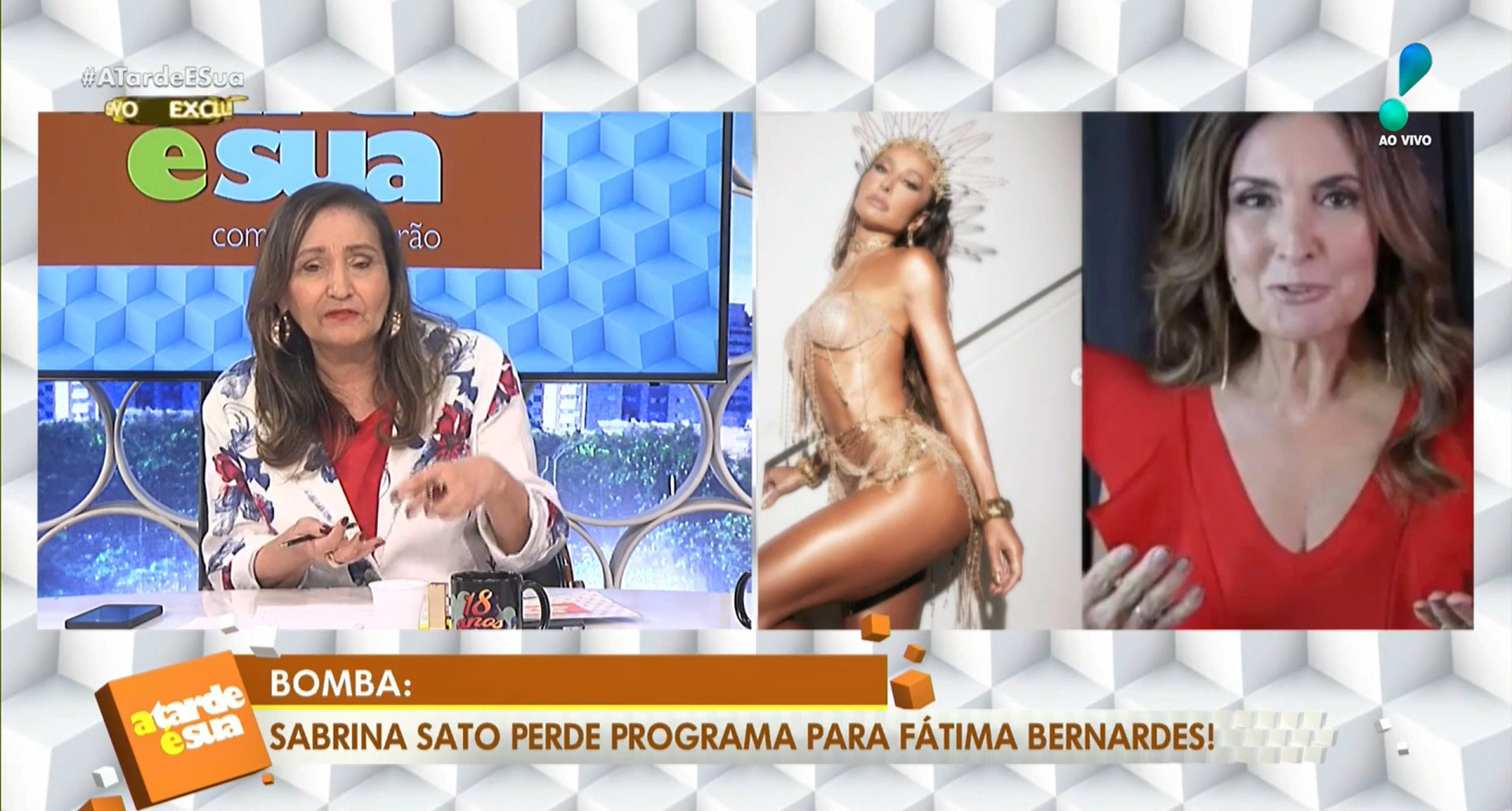 Sonia Abrão detona Fátima Bernardes durante o 'A Tarde É Sua' - Reprodução / Rede TV