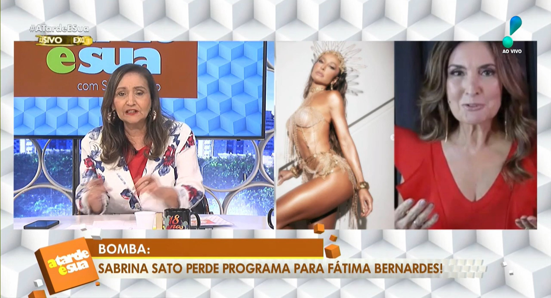 Sonia Abrão detona Fátima Bernardes durante o 'A Tarde É Sua' - Reprodução / Rede TV