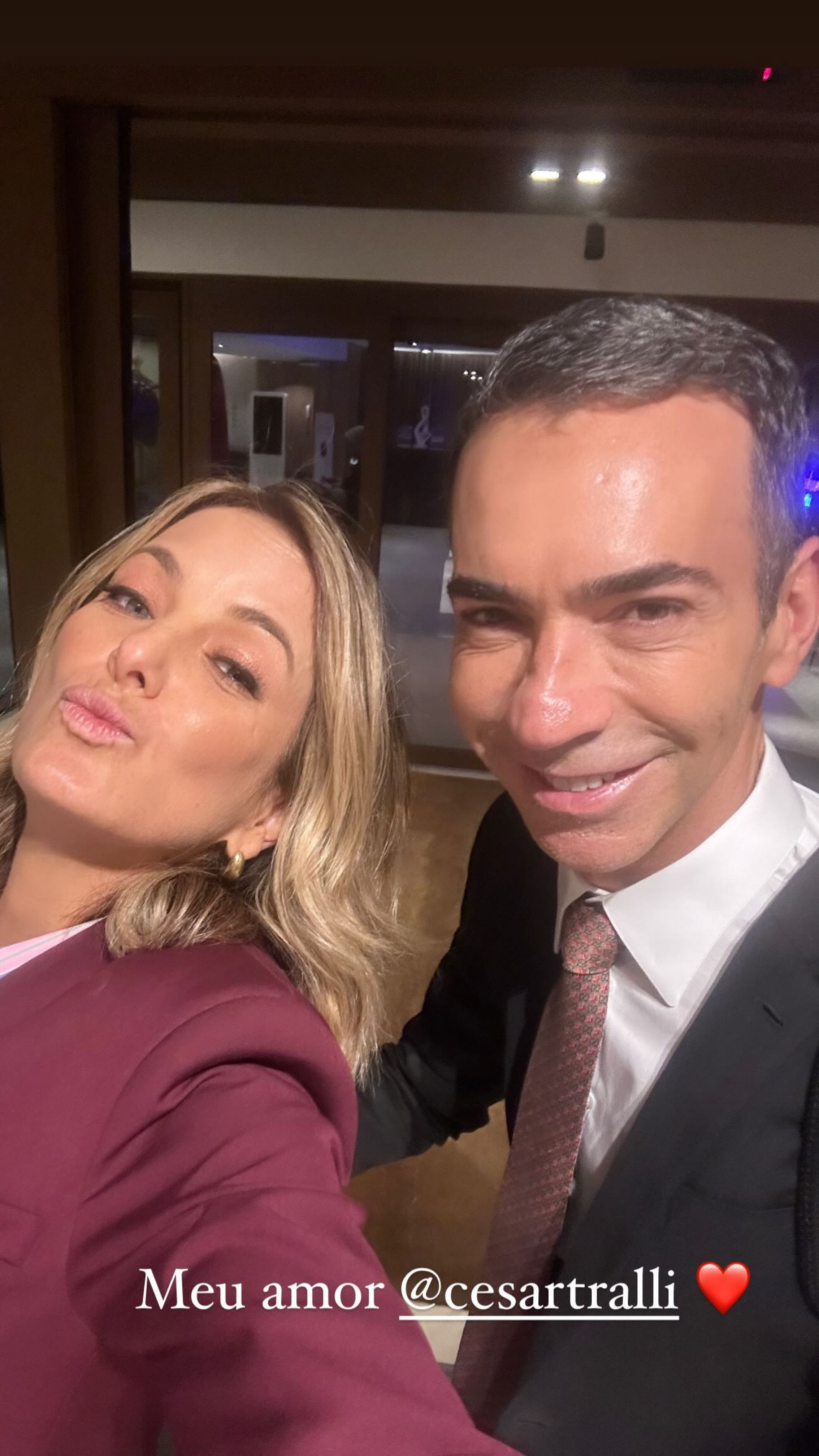 Ticiane Pinheiro e Cesar Tralli curtiram 'vale night' no Rio de Janeiro - Reprodução / Instagram