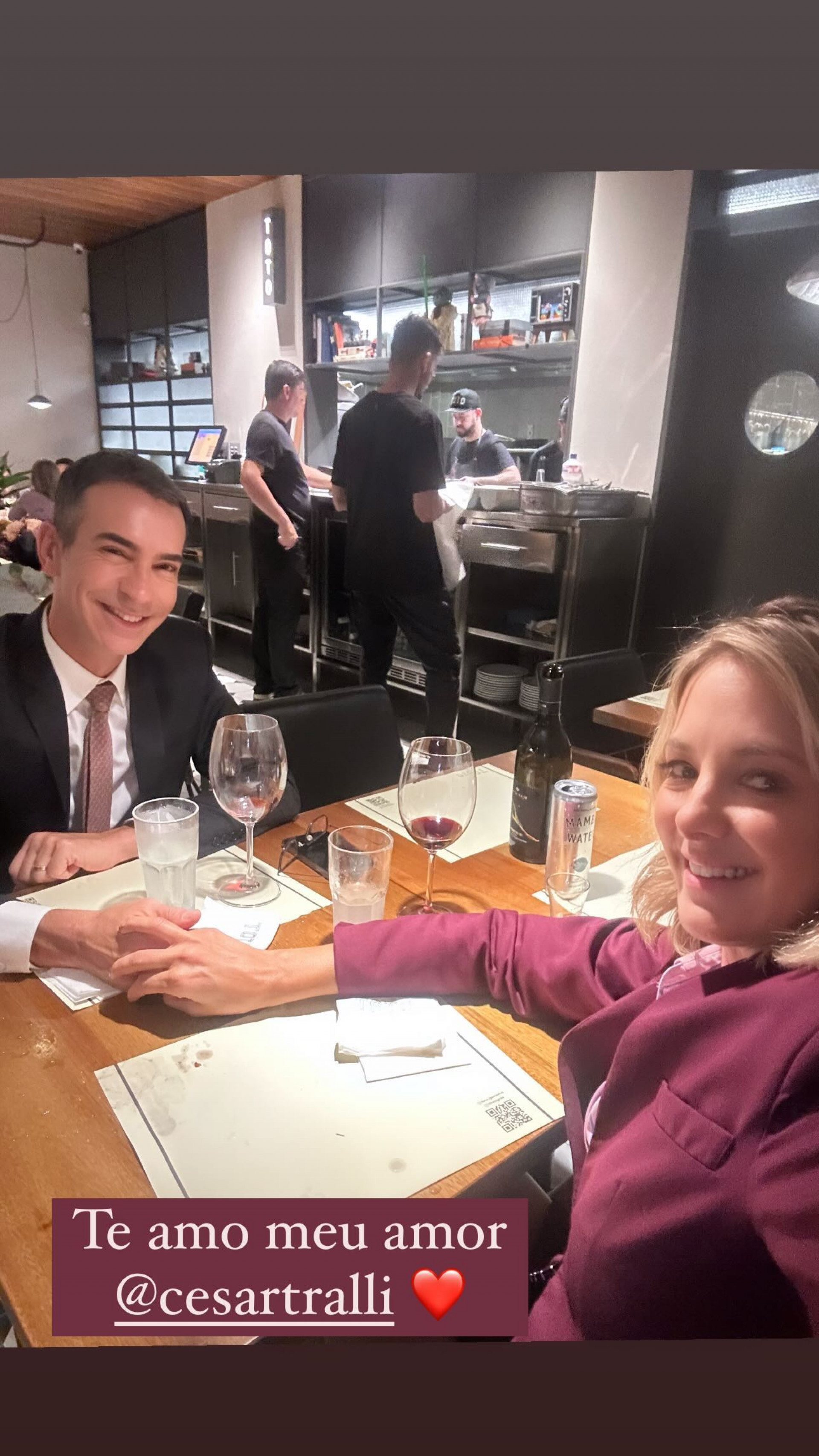 Ticiane Pinheiro e Cesar Tralli curtiram 'vale night' no Rio de Janeiro - Reprodução / Instagram