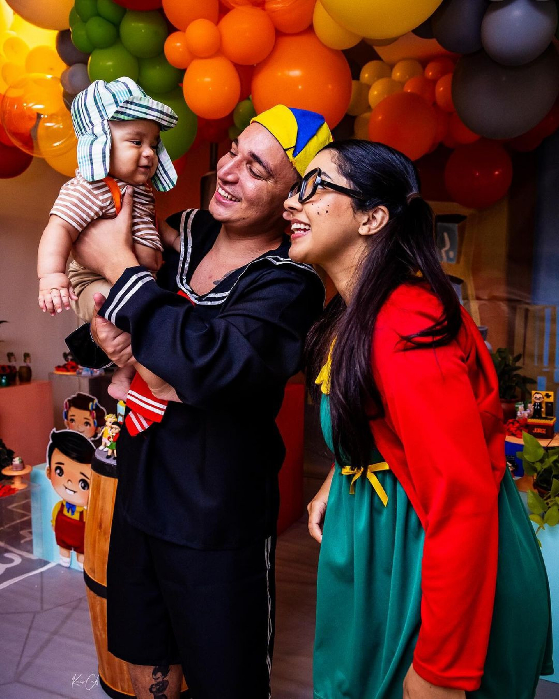 João Gomes e Ary Mirelle comemoram os 7 meses de Jorge com o tema de 'Chaves' - Reprodução / Instargam