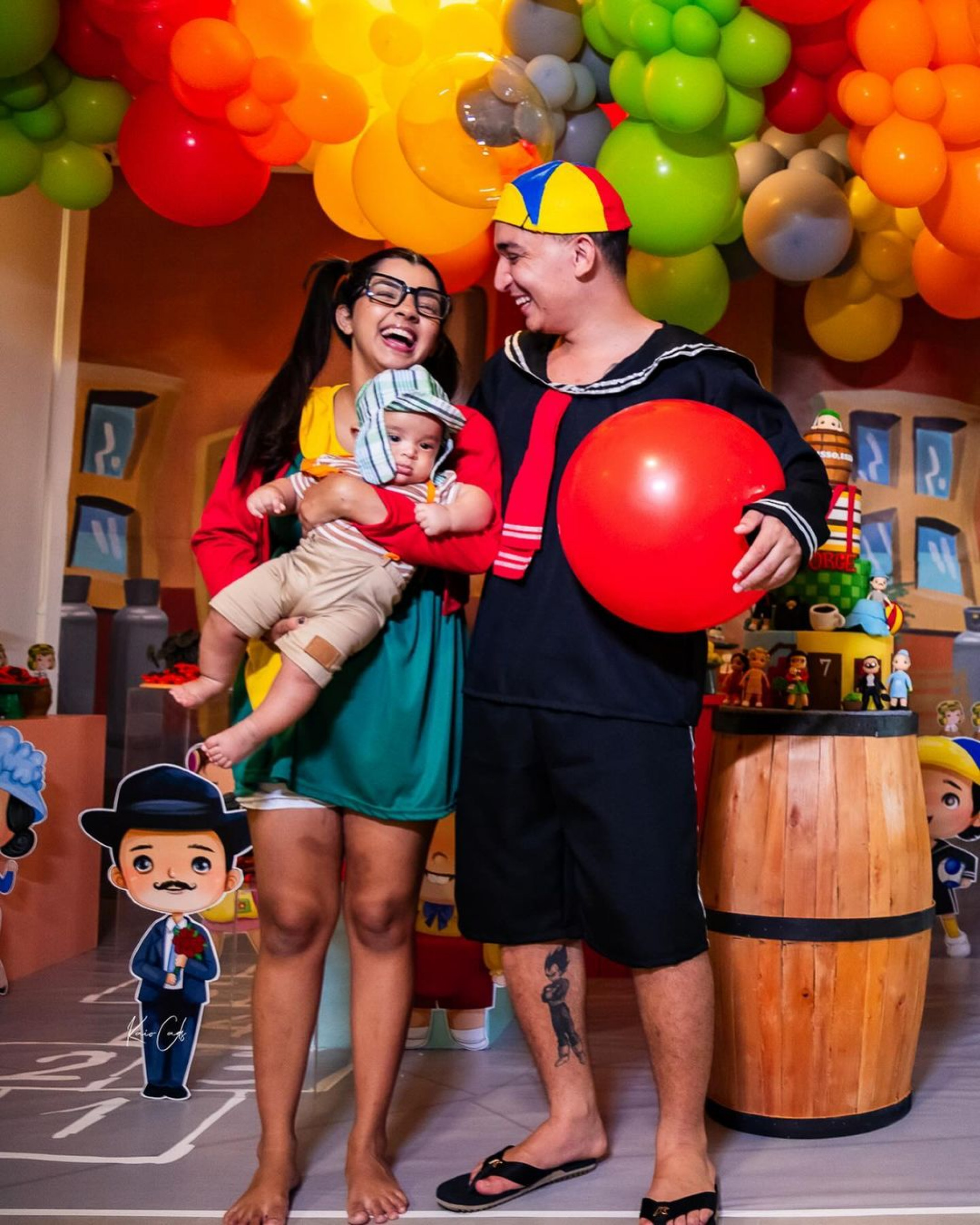 João Gomes e Ary Mirelle comemoram os 7 meses de Jorge com o tema de 'Chaves' - Reprodução / Instargam