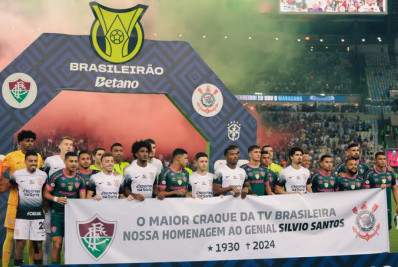 Jogo entre Fluminense e Corinthians tem um minuto de silêncio e homenagem a Silvio Santos