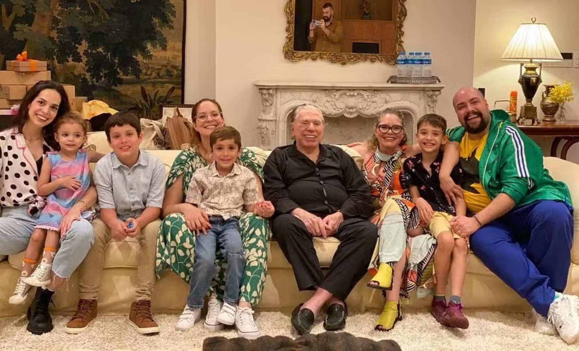 Silvio Santos tinha uma família grande - Reprodução / Instagram