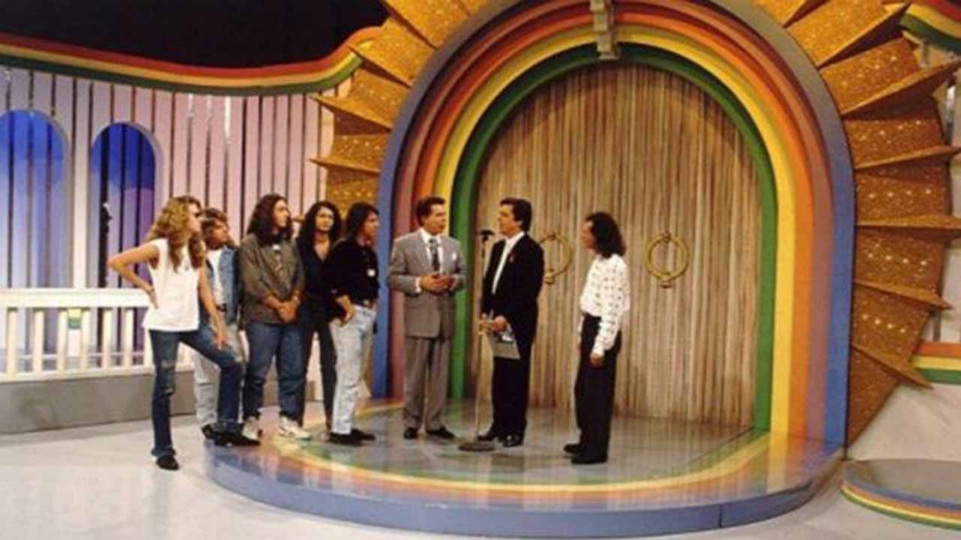 Silvio Santos apresentando o programa 'Porta da Esperança'
 - Reprodução