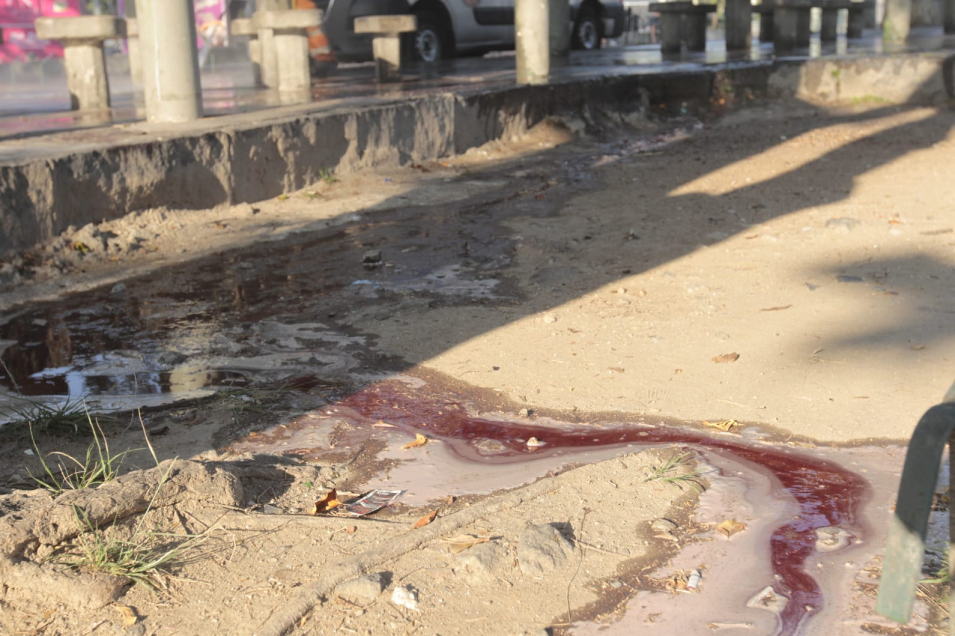 Praça Barão de Drumond após ataque a tiros que deixou quatro mortos - Reginaldo Pimenta/Ageência O DIA