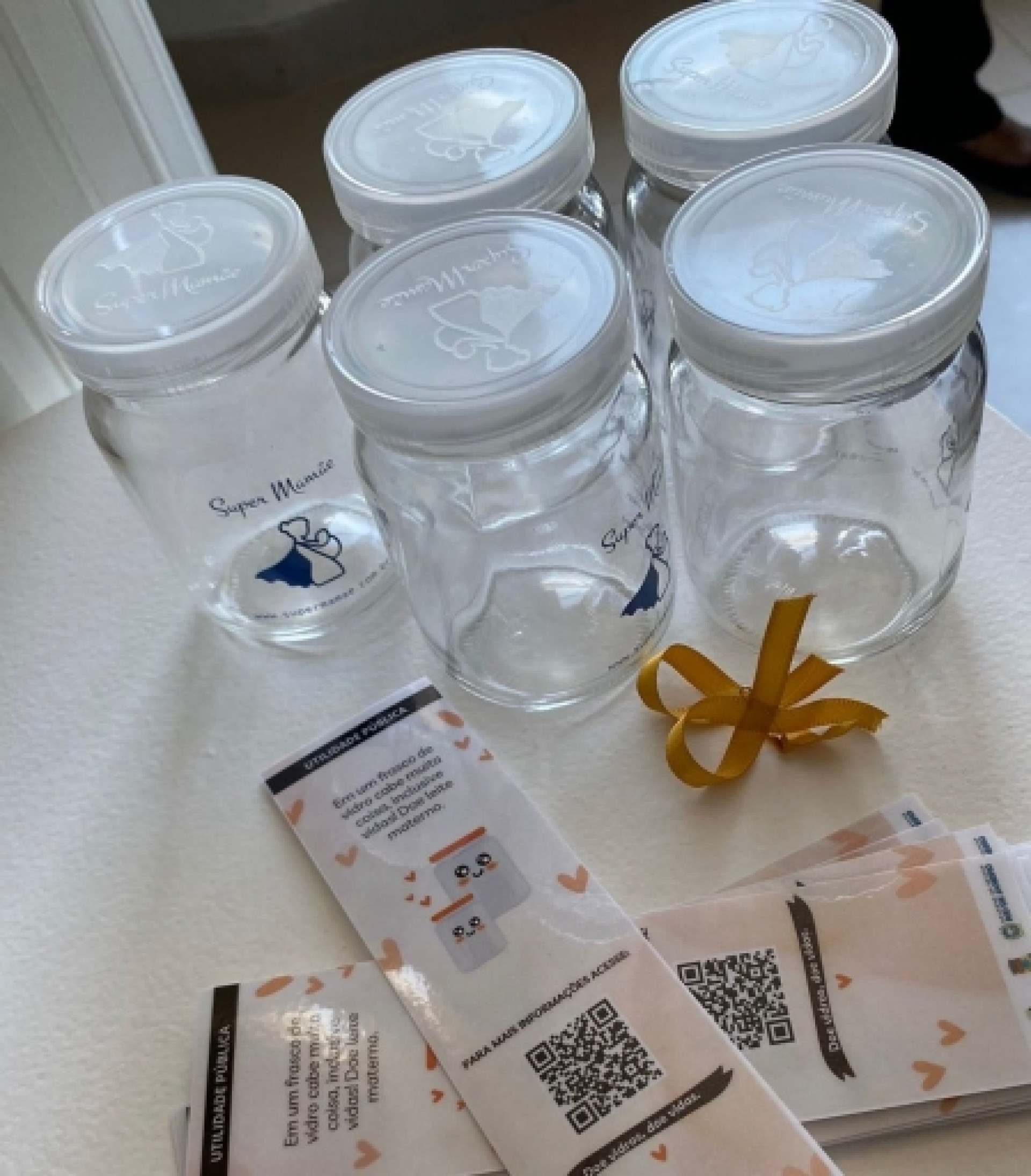 Duque de Caxias inicia campanha de doação de pote de vidro para leite materno