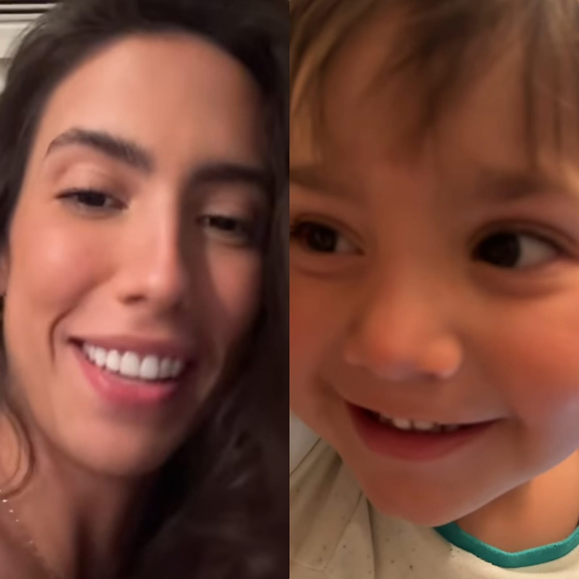 Gabi Brandt mostra Henri, de apenas 3 anos, reconhecendo estados brasileiros em mapa - Reprodução de vídeo / Instagram