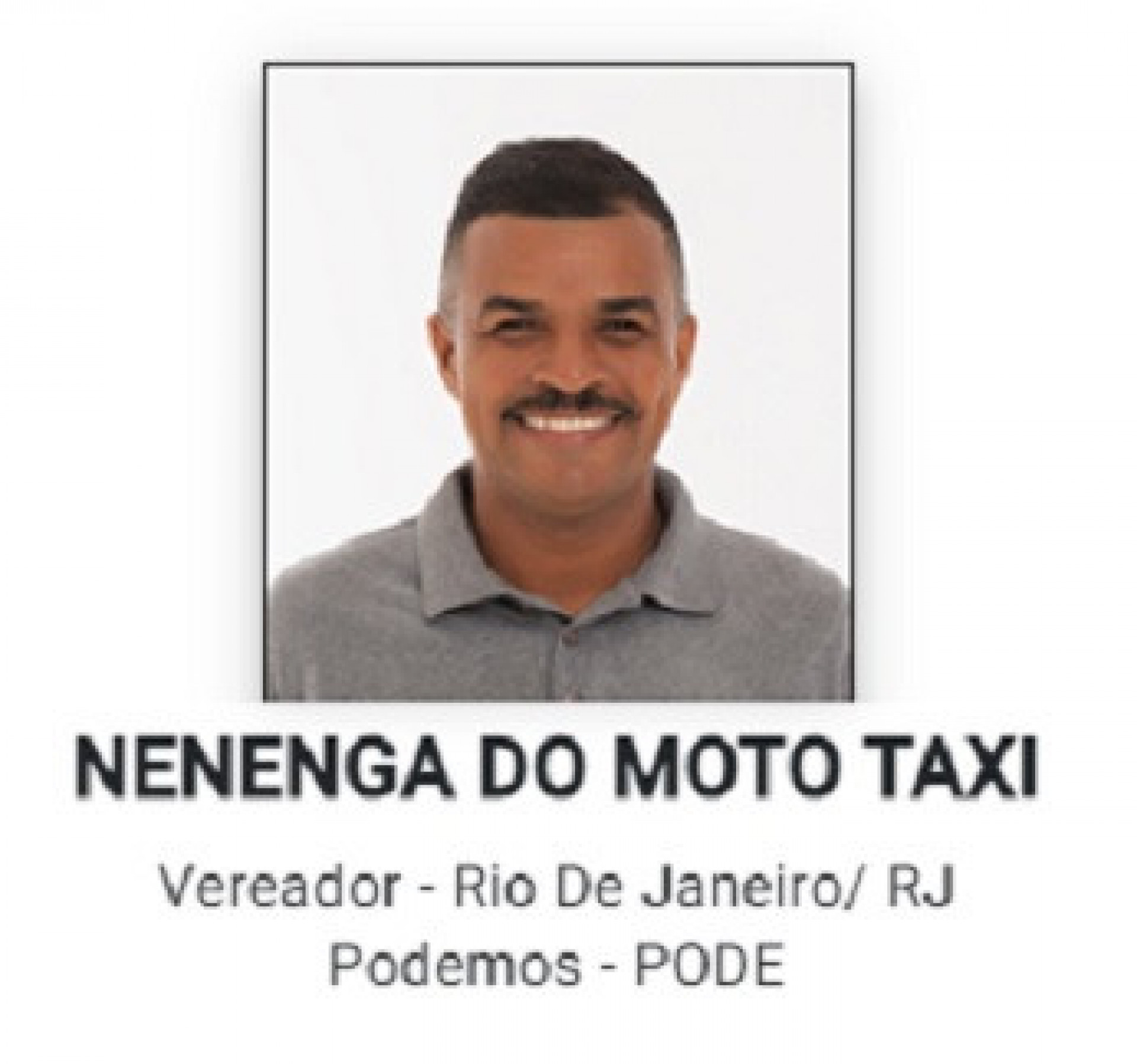 Nenenga do Moto Táxi (Podemos) - Divulgação / TRE