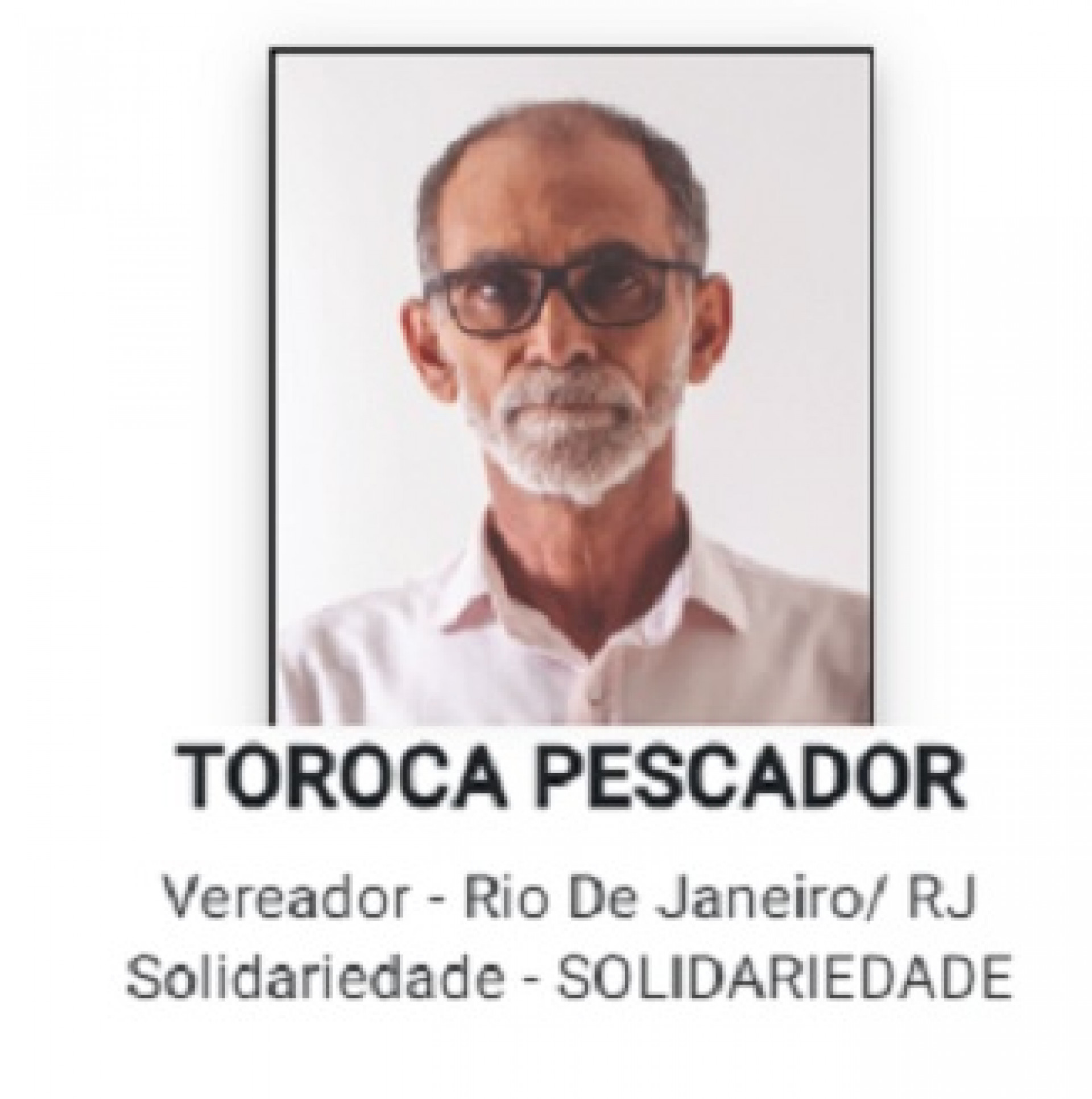 Toroca Pescador (Solidariedade) - Divulgação / TRE