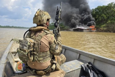 AM: ao menos 16 são presos em confronto entre policiais e garimpeiros
