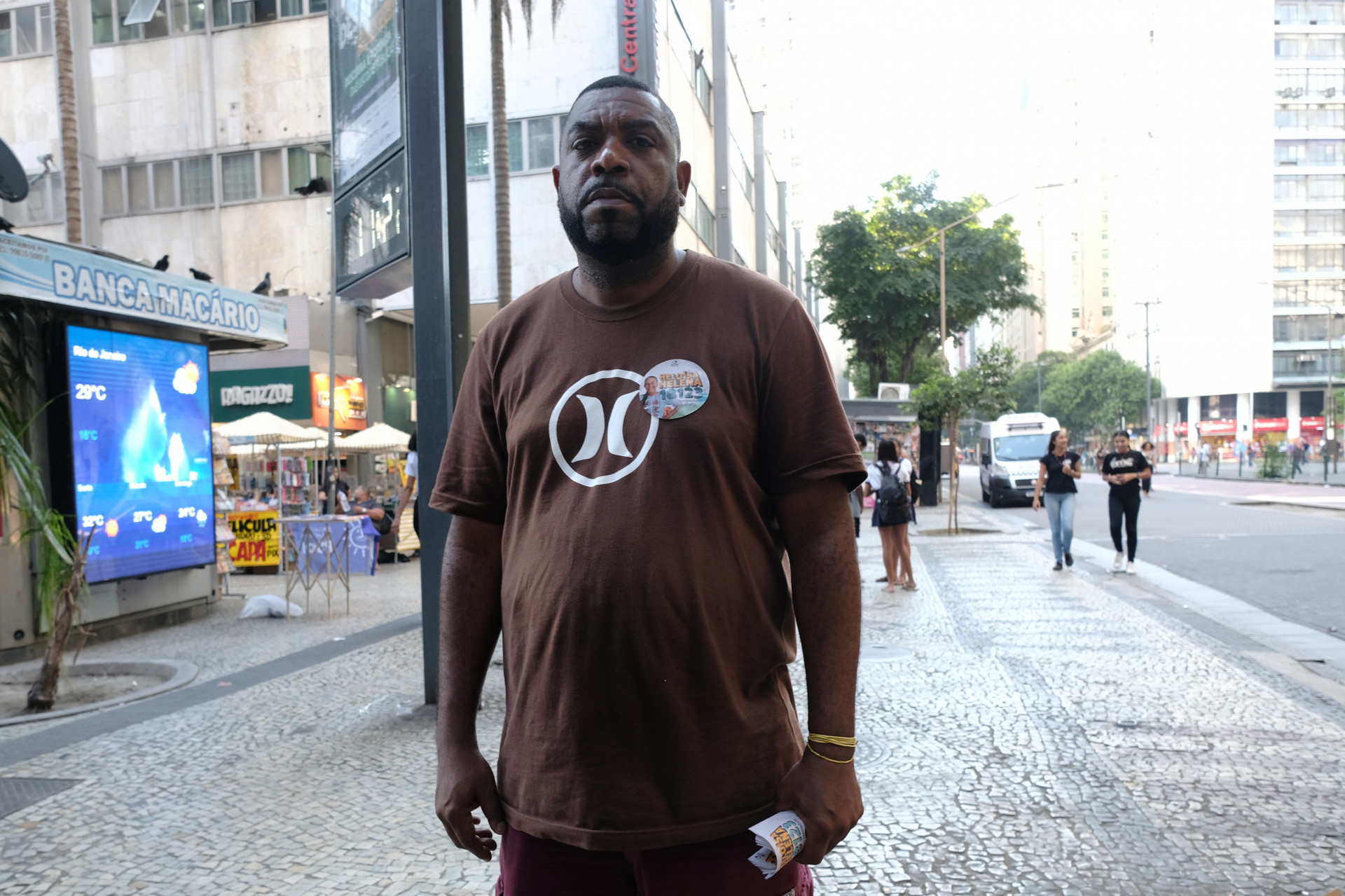 Carlos Roberto dos Santos, de 47 anos, é vigilante e está desempregado há quatro anos - Pedro Teixeira/Agência O Dia