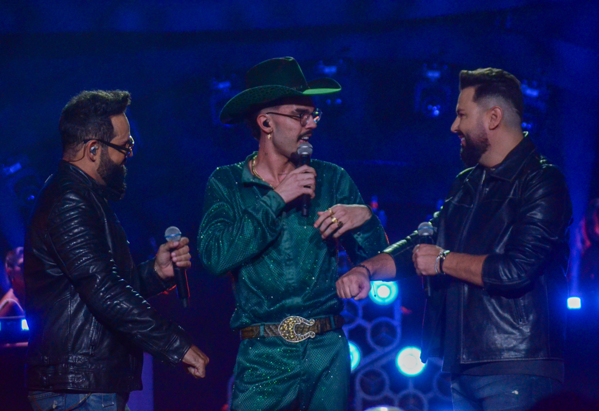 Luan Pereira participa da gravação do DVD de Diego e Arnaldo  - Araújo / Agnews