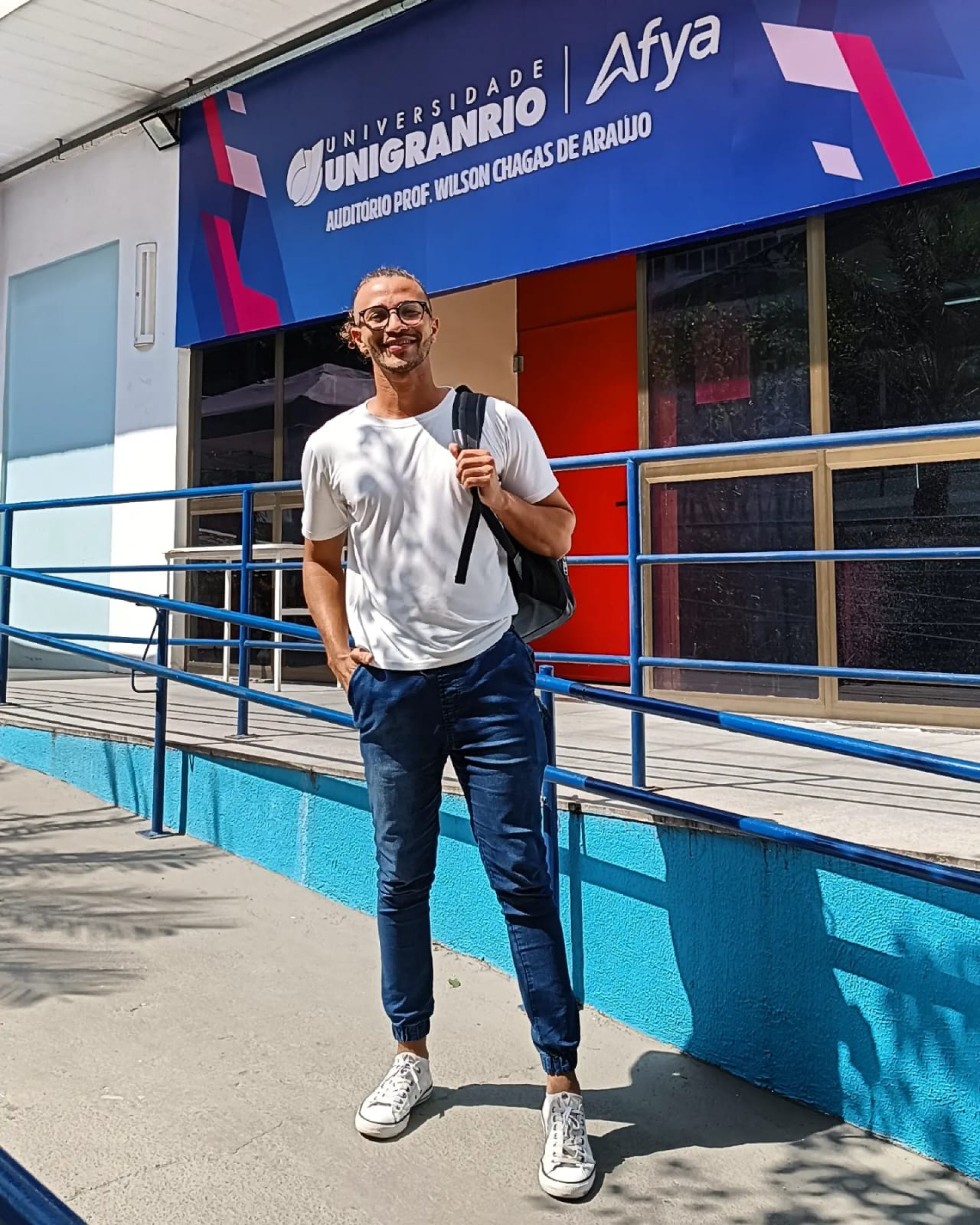 Maycon Virgilino, aluno e embaixador do curso de Psicologia da Unigranrio Afya 