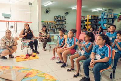 Cultura realiza atividade no Dia do Folclore para alunos da rede de ensino