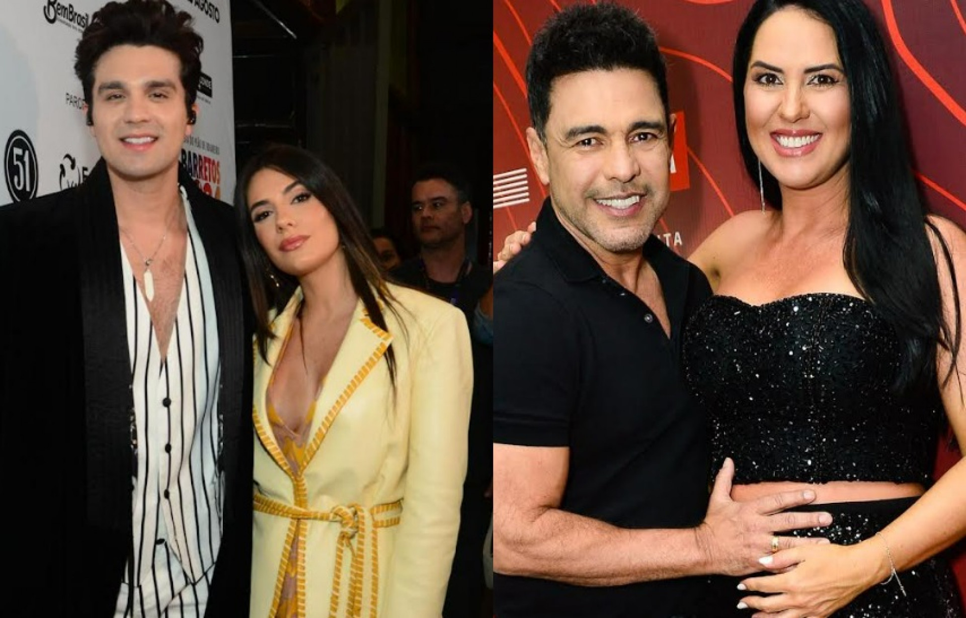 Luan Santana e Jade Magalhães; Zezé Di Camargo e Graciele Lacerda - Webert Belicio/ Agnews