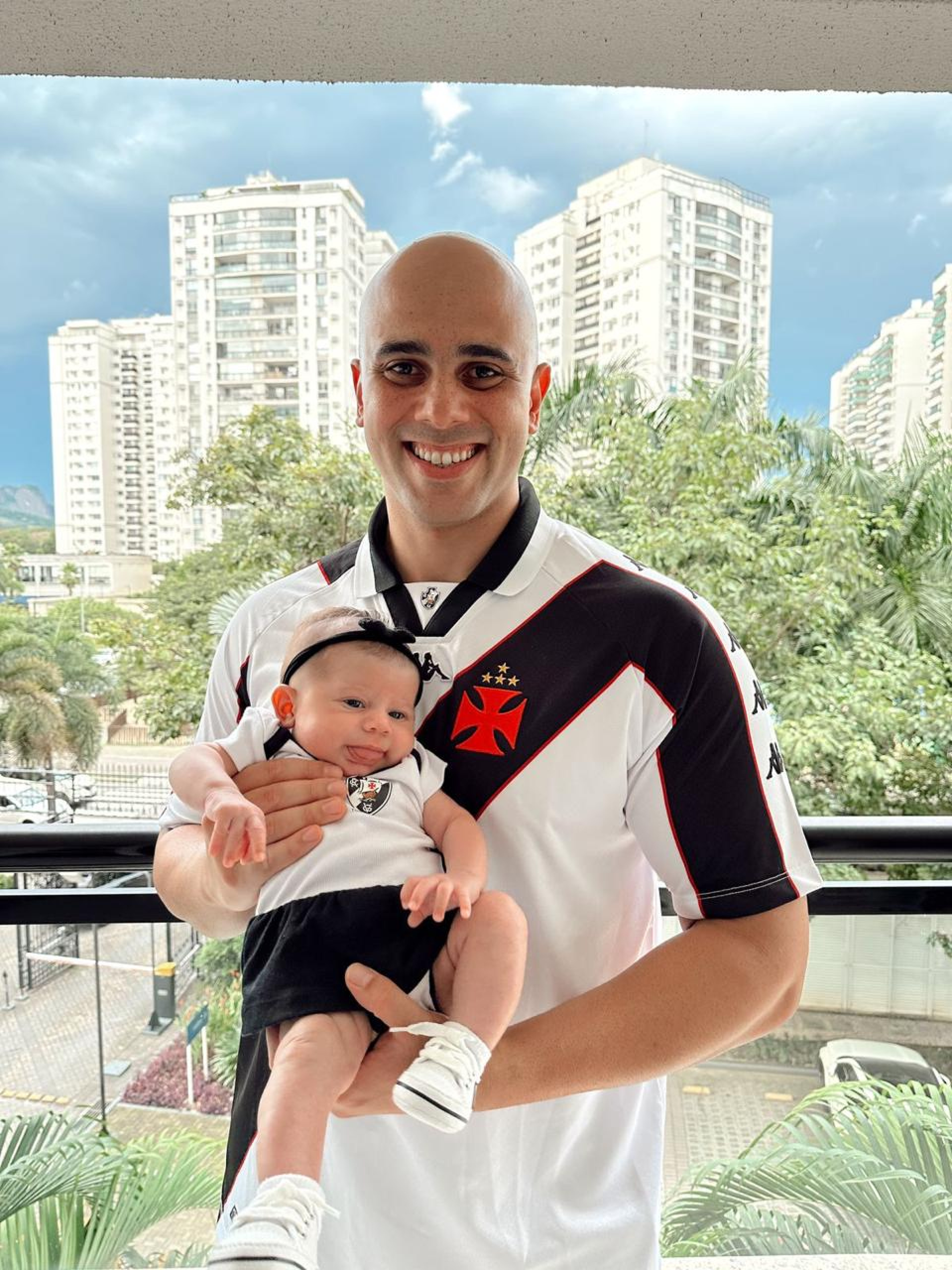 Thiago &eacute; torcedor do Vasco - Arquivo Pessoal