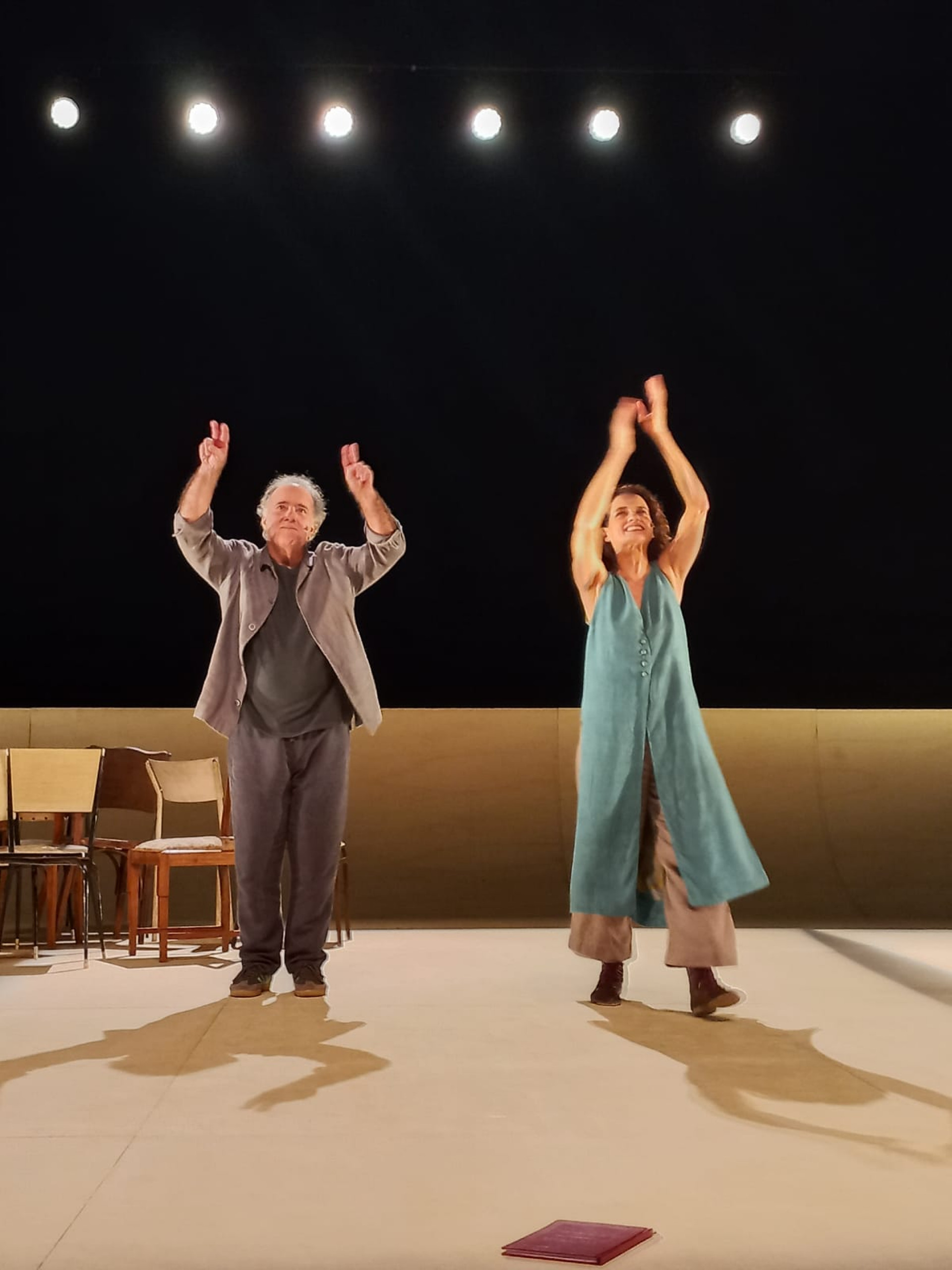 Tony Ramos e Denise Fraga na peça 