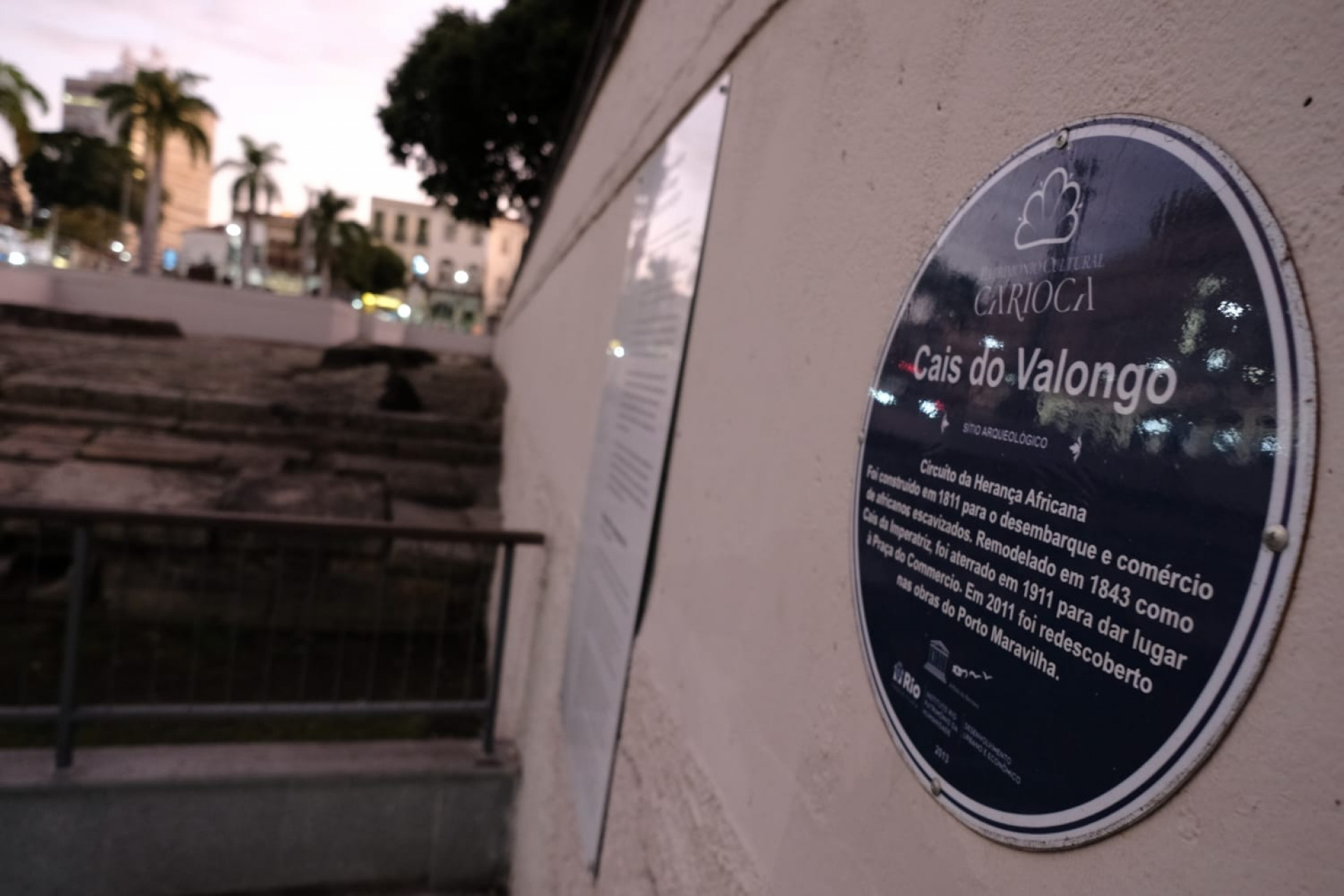 BNDES vai assinar um contrato para obras no Cais do Valongo, local histórico do Centro do Rio
 - Pedro Teixeira / Agência O Dia