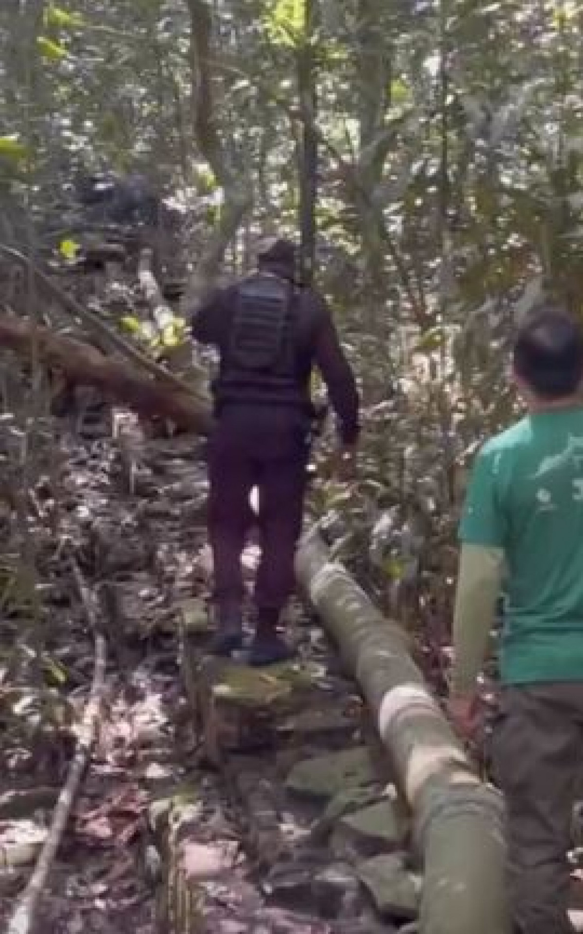 O turista foi encontrado em um lugar de difícil acesso próximo ao Parque Lage - Reprodução