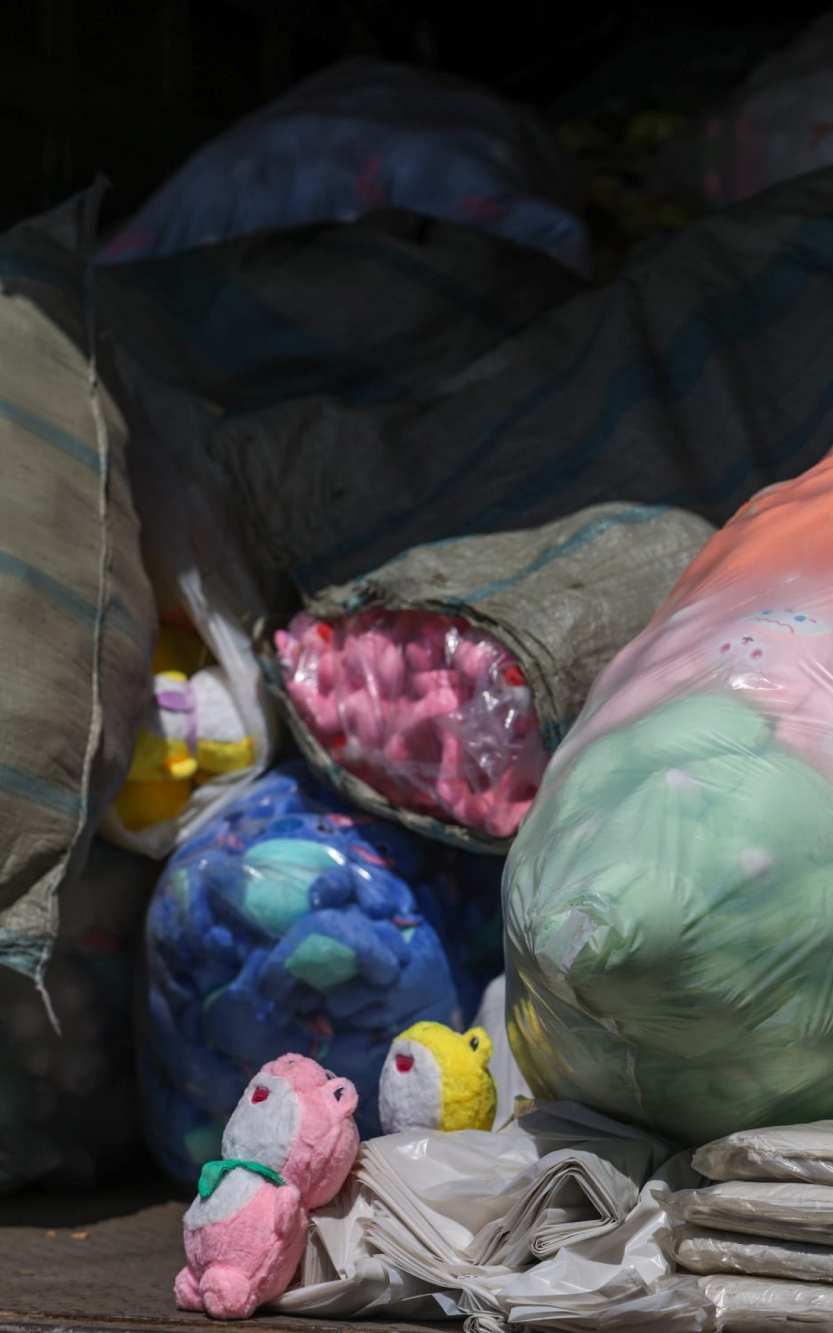 Bichinhos de pelúcia apreendidos durante operação foram encaminhados à Cidade da Polícia - Renan Areias/Agência O DIA