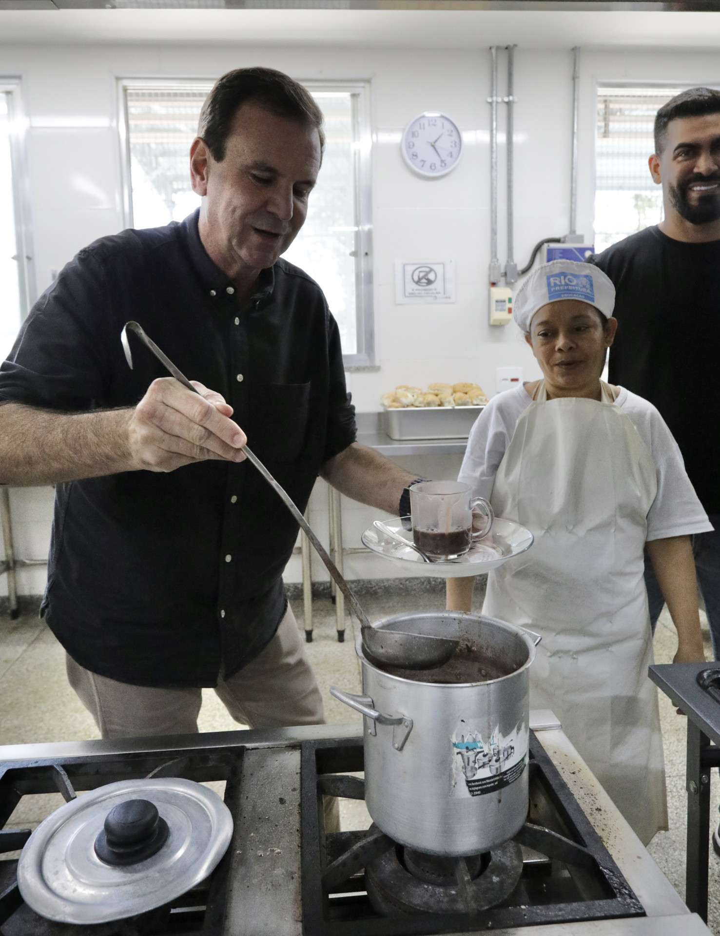 Eduardo Paes visitou o GET Mestre Diego Braga em Rio das Pedras 
 - Divulgação