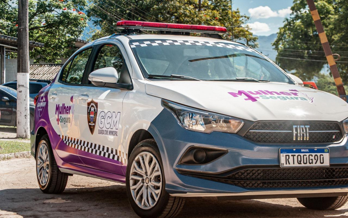 Viatura usada no programa Mulher Mais Segura de Guapimirim