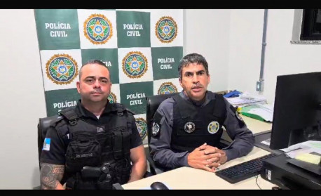 Os líderes da Op Integração: tenente PM Medeiros e delegado Gésner Bruno - Vídeo print