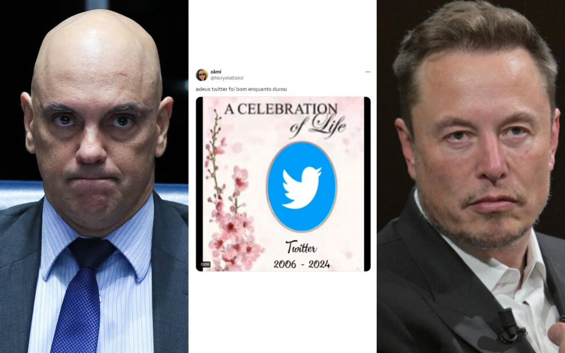 Internautas fazem meme com possível fim do Twitter (X) no Brasil - Lula Marques (Agência Brasil) / X / AFP