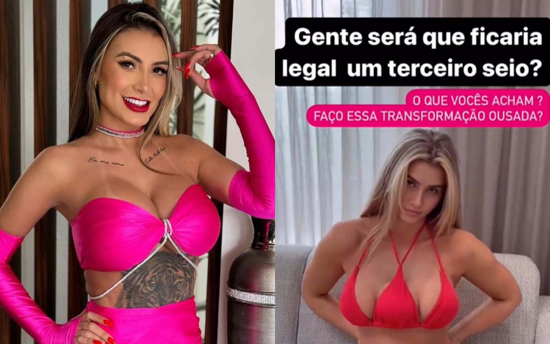 Andressa Urach sugere nova mudança corporal  - Reprodução / Instagram