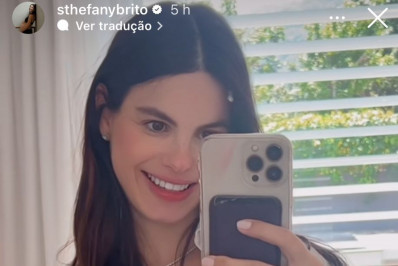 Gravida de 9 meses, vestido de Sthefany Brito rasga por causa do barrigão