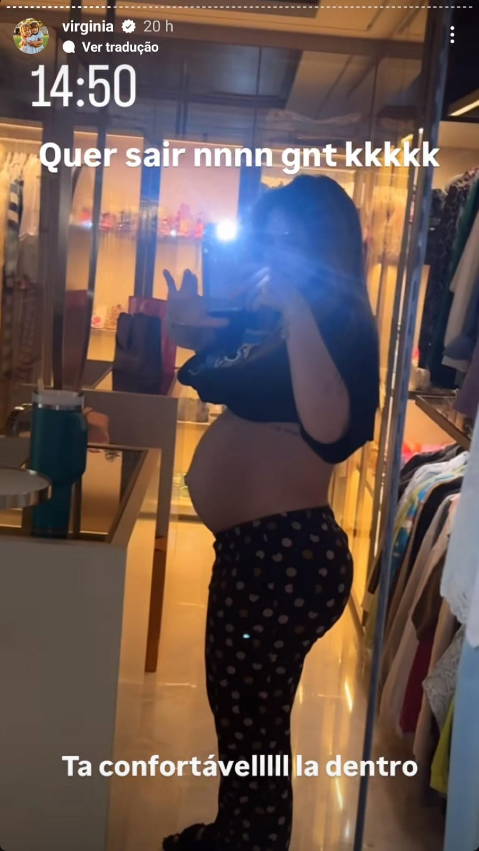 Grávida de 9 meses, Virginia mostra preparativos para o nascimento do terceiro filho - Reprodução de vídeo / Instagram