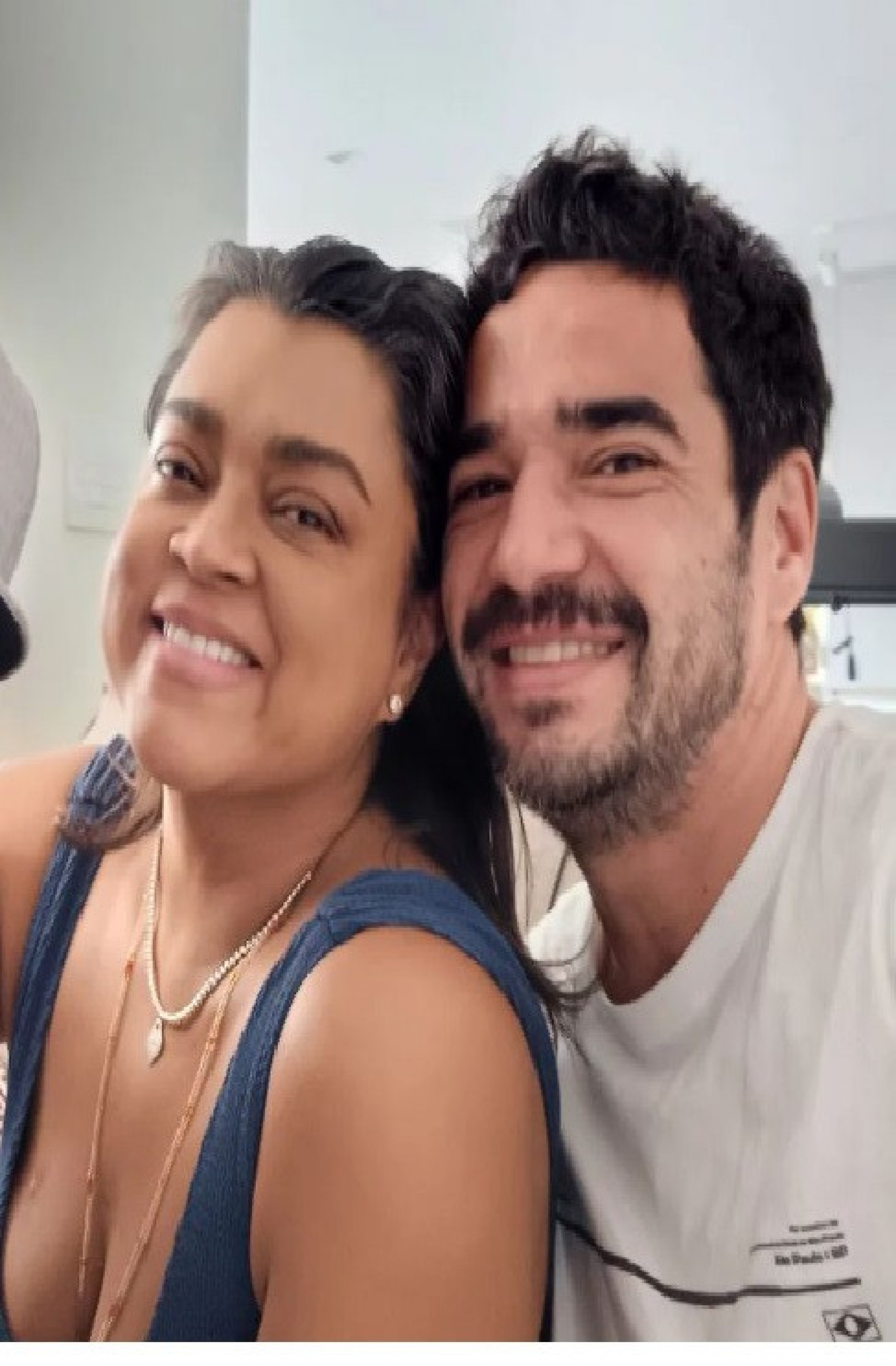 Preta Gil e o ator Caio Blat - Reprodução / Instagram