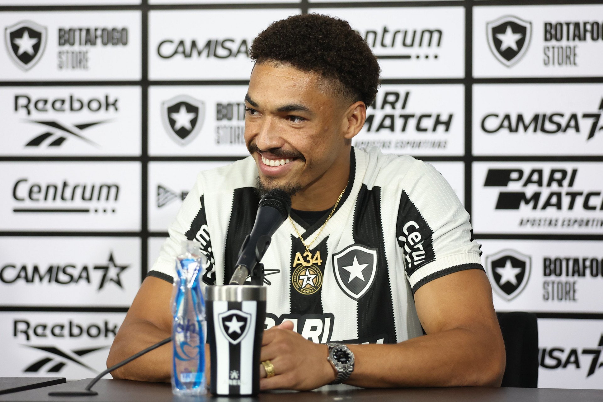 Coletiva de Adryelson, do Botafogo - Vítor Silva/Botafogo